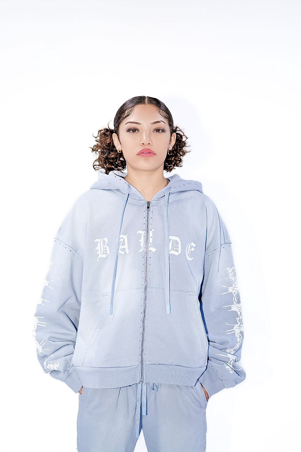 Balde Essential Hoodie – Grey/White