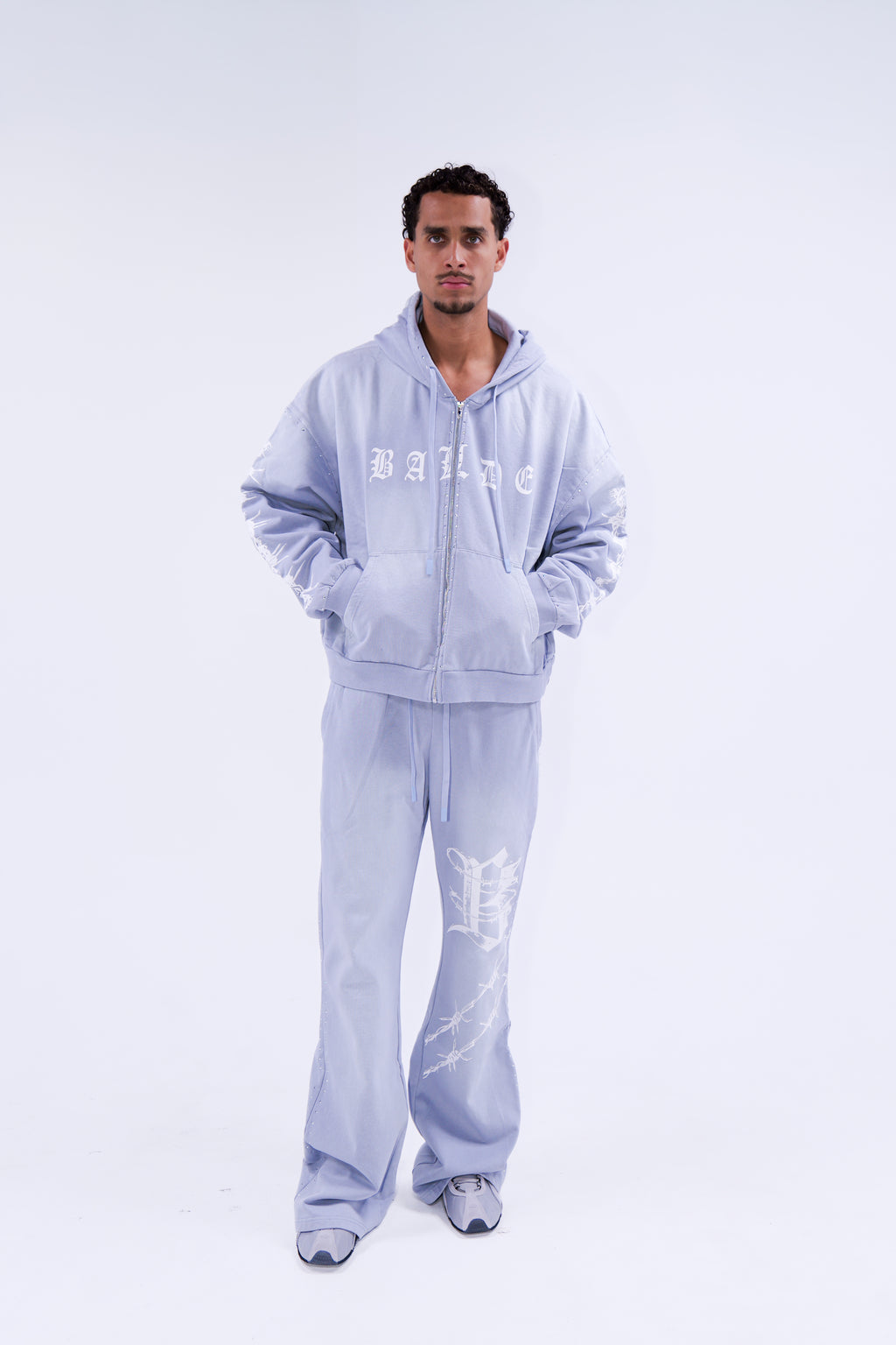 Balde Essential Hoodie – Grey/White
