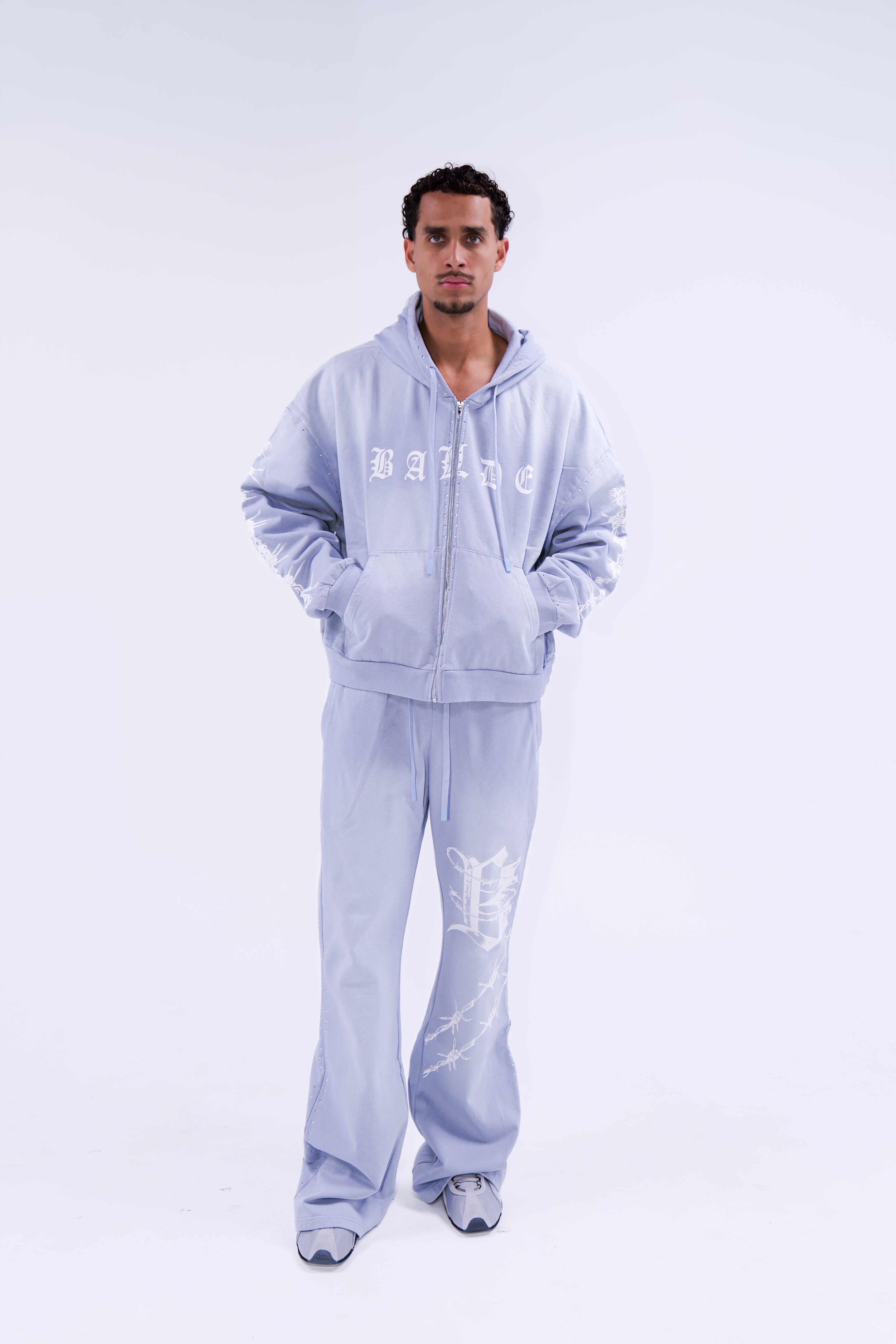 Balde Essential Hoodie – Grey/White