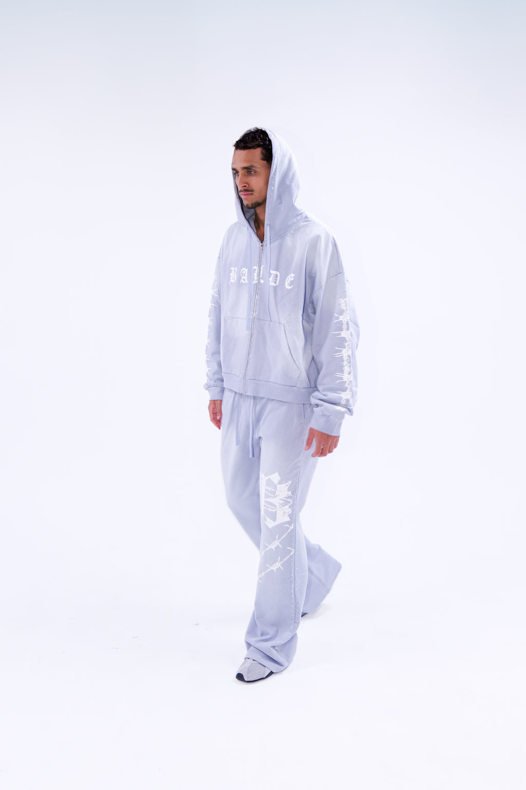 Balde Essential Hoodie – Grey/White