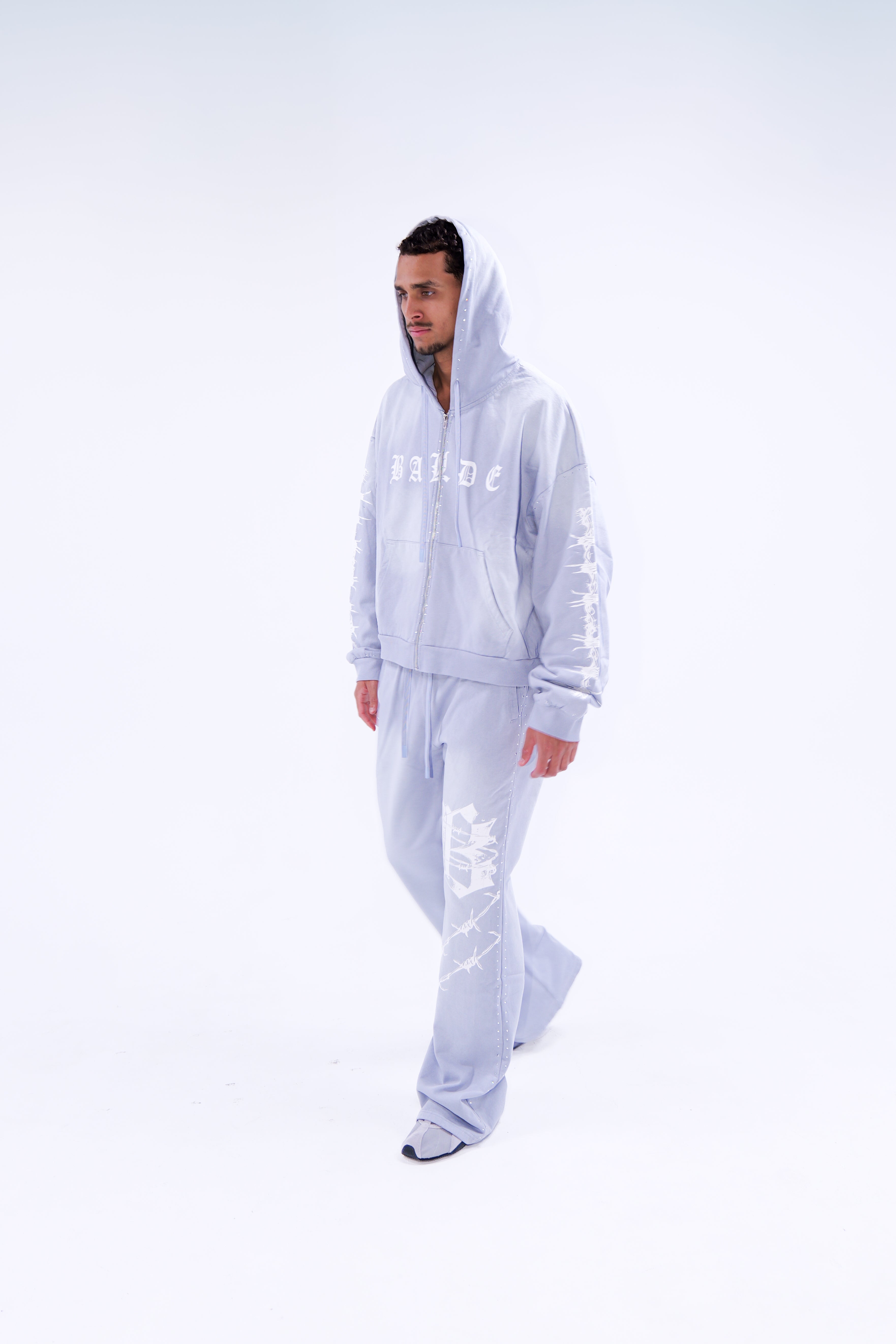 Balde Essential Hoodie – Grey/White