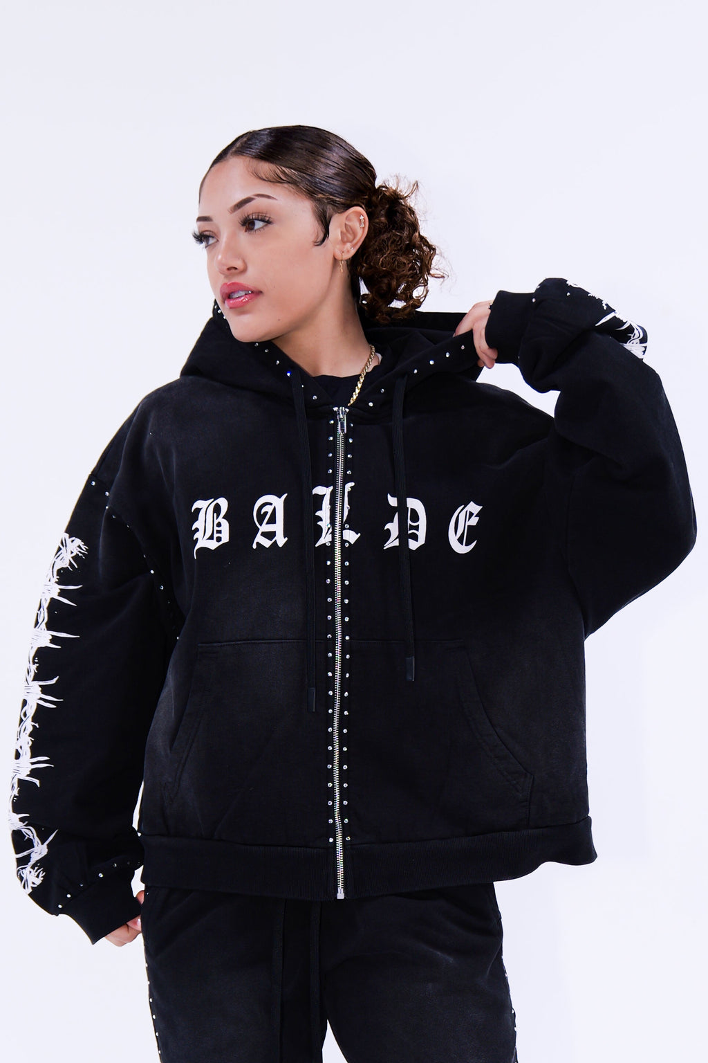Balde Essential Hoodie – Black/White
